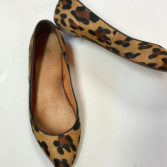 Madewell Shoes - Madewell Leopard Calf Hair Sidewalk Skimmer